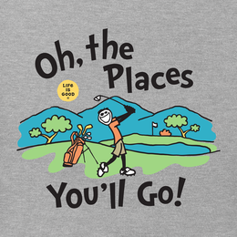 Jake Golf Oh The Places Short Sleeve Tee